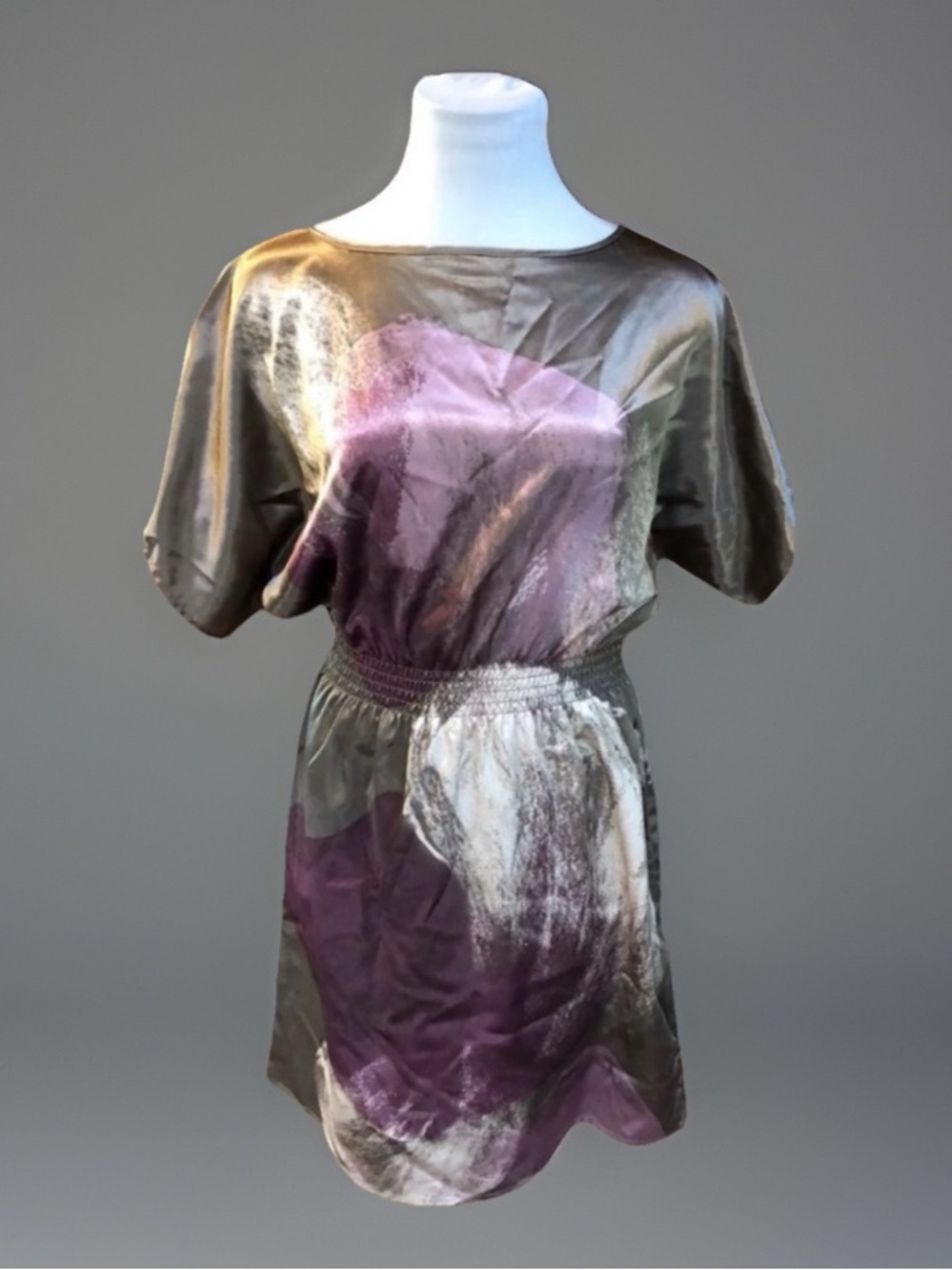 DESIGNER H&M SHINY GEOMETRIC ABSTRACT ACCENT DRESSY CASUAL DRESS